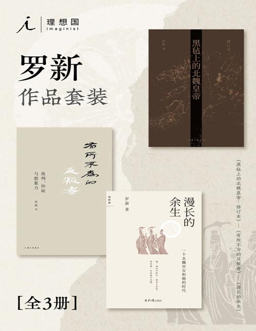 罗新作品套装（全三册）北京大学罗新教授专业代表作合集 黑毡上的北魏皇帝+有所不为的反叛者+漫长的余生
